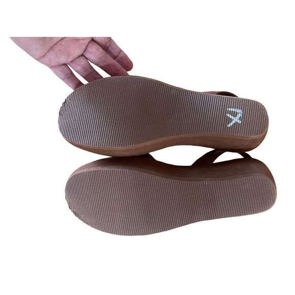 Kenneth Cole Reaction Womens Brown Slingback Open Toe Slide Sandals Size 8.5 - Picture 6 of 9